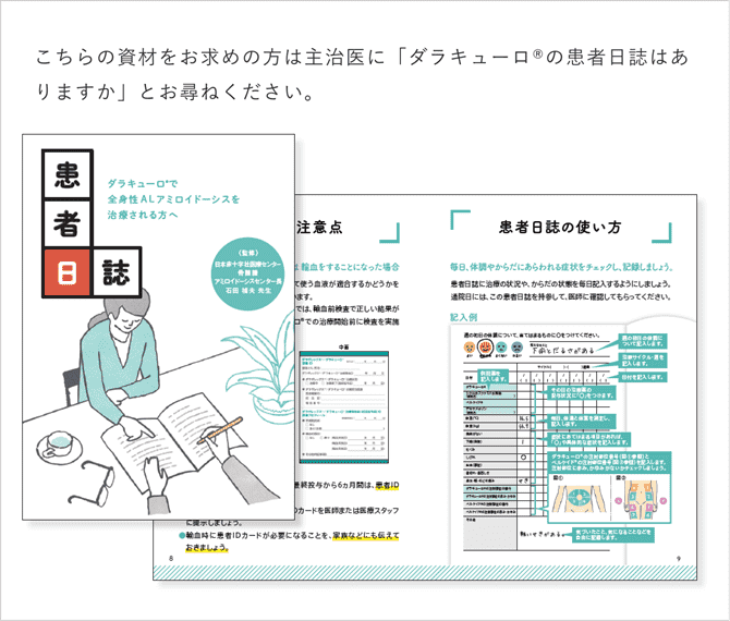 「患者日誌」の説明画像