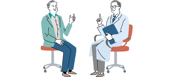 現在お使いいただいている薬は、薬局で購入した薬も含め、すべて医師にお知らせください。