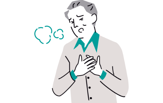 息苦しい（呼吸困難）